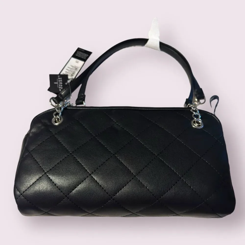 Tahari‎ Evening Black Small Purse Handbag Vegan Leather Bag BNWT